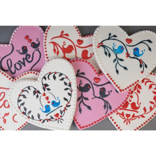 Love Birds Heart Cookie Stencil Set, Cake Side Stencil, Flower Stencils for Cake Decoration
Love Birds Heart Cookie Stencil Set, Cake Side Stencil, Flower Stencils for Cake Decoration