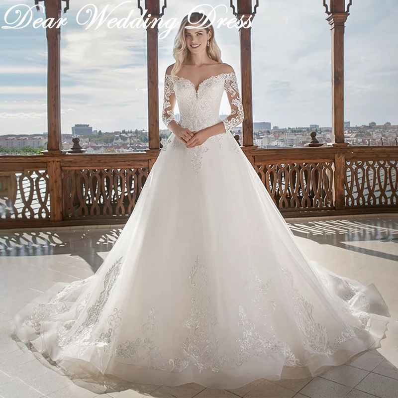 Vintage A-Line Tulle Wedding Dress 2019 New Arrival Custom Made Sexy V Neck Long Sleeve lace Up Wedding Gowns robe de mariee
Vintage A-Line Tulle Wedding Dress 2019 New Arrival Custom Made Sexy V Neck Long Sleeve lace Up Wedding Gowns robe de mariee
