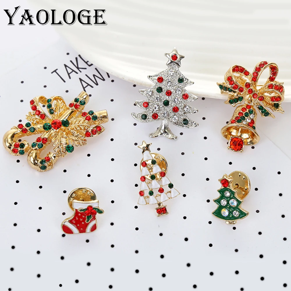 YAOLOGE Exquisite Enamel Brooches Metal Pins Christmas Style Mosaic Rhinestone Accessories For Women Christmas Bijoux Gifts New
YAOLOGE Exquisite Enamel Brooches Metal Pins Christmas Style Mosaic Rhinestone Accessories For Women Christmas Bijoux Gifts New