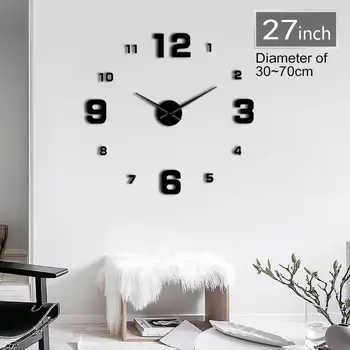 Frameless Modern Arabic Numerals DIY Wall Art Clock Personalized 3D With Mirror Effect Numbers Stickers Clock Watch Quiet Sweep
Frameless Modern Arabic Numerals DIY Wall Art Clock Personalized 3D With Mirror Effect Numbers Stickers Clock Watch Quiet Sweep