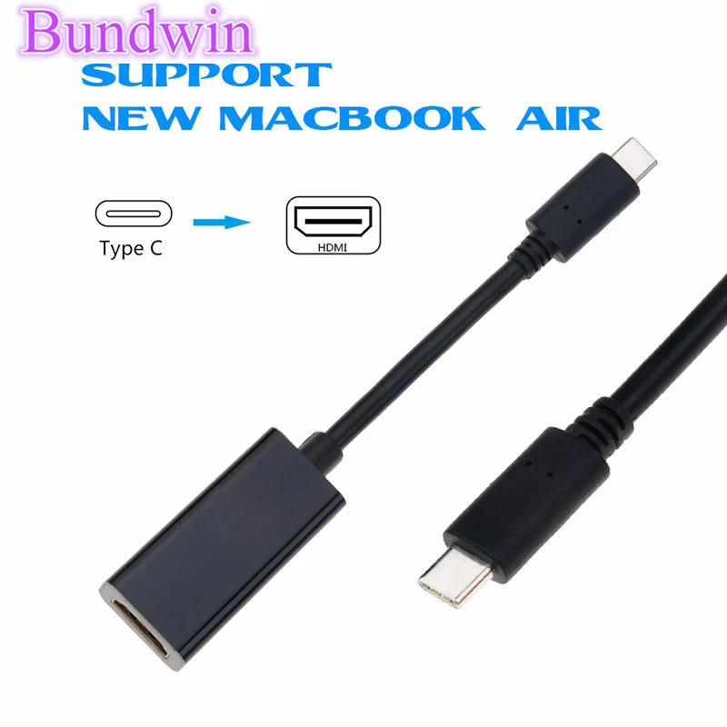 Bundwin Type C to HDMI Male to Female USB 3.1 USB-C HDMI Adapter Cable Converter for Samsung S9/8 Plus HTC HUAWEI LG G8
Bundwin Type C to HDMI Male to Female USB 3.1 USB-C HDMI Adapter Cable Converter for Samsung S9/8 Plus HTC HUAWEI LG G8