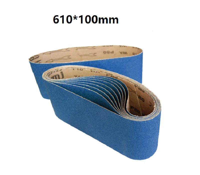 New 10pcs 610*100mm Abrasive Sanding Belt on 4"*24" Weld Surface Conditioning for Special stainless steel 40# 60# 80# 120# 
New 10pcs 610*100mm Abrasive Sanding Belt on 4"*24" Weld Surface Conditioning for Special stainless steel 40# 60# 80# 120#