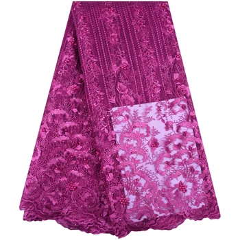 High Quality African Lace Fabric Latest French Mesh Net Lace Fabric Embroidered Nigerian Tulle Lace Fabric For Wedding Sew F1045
High Quality African Lace Fabric Latest French Mesh Net Lace Fabric Embroidered Nigerian Tulle Lace Fabric For Wedding Sew F1045
