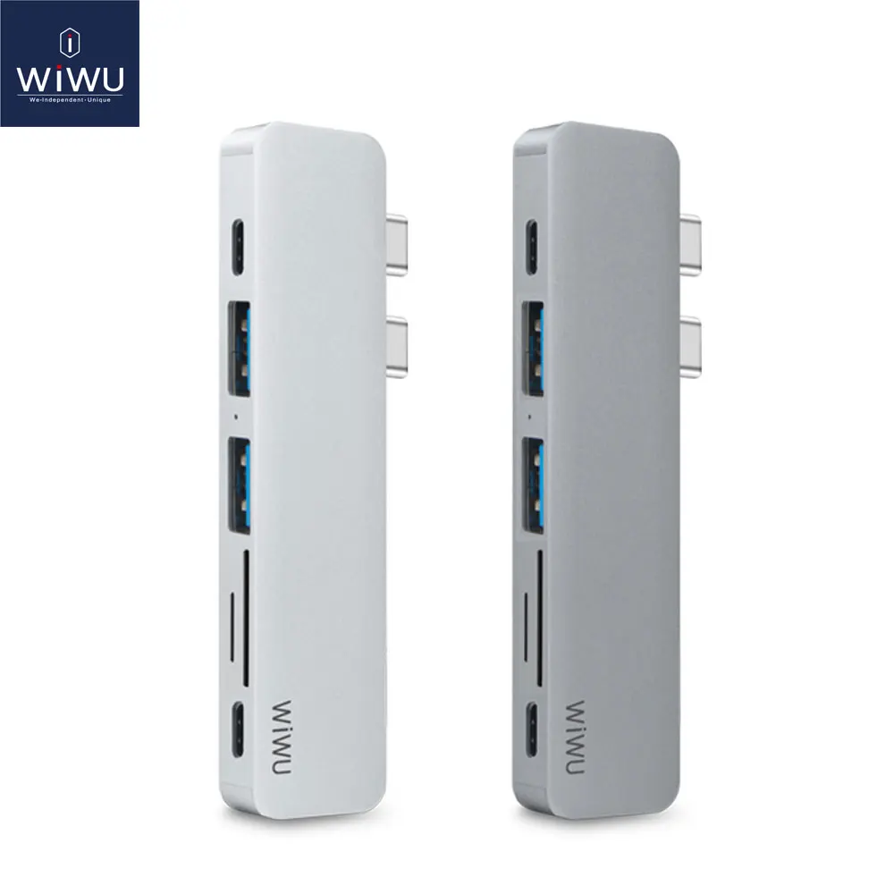 WIWU 7 in 1 Type-C 3.0 USB Dual Type-C for Macbook Pro USB-C Adapter with HDMI 4K Video PD Card Read SD/TF 3.0 USB Port
WIWU 7 in 1 Type-C 3.0 USB Dual Type-C for Macbook Pro USB-C Adapter with HDMI 4K Video PD Card Read SD/TF 3.0 USB Port
