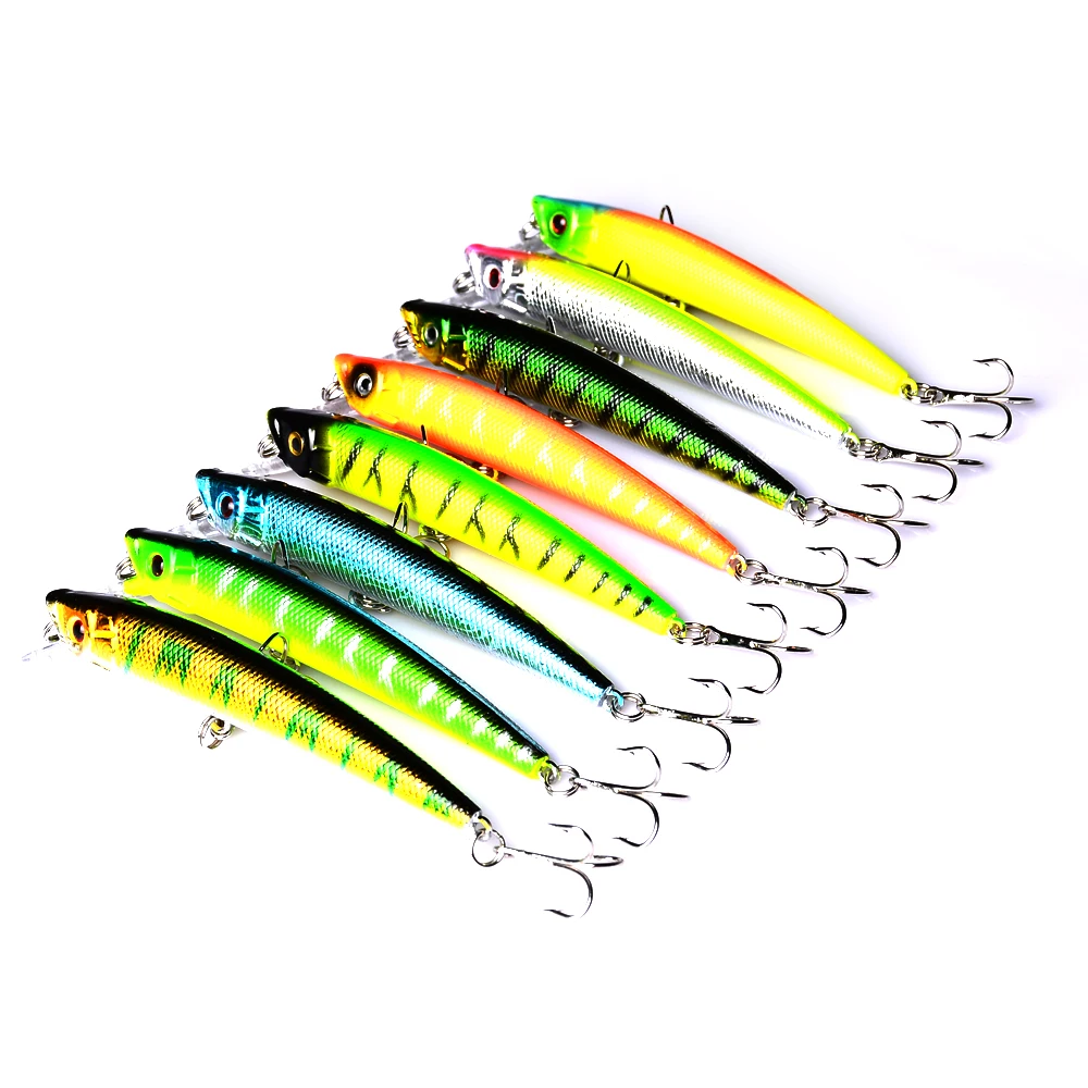 YUZI 8pieces/lot 95mm/7.3g Minnow Fishing lures/baits Plastic Hard baits Mix 8colors fishing tackle
YUZI 8pieces/lot 95mm/7.3g Minnow Fishing lures/baits Plastic Hard baits Mix 8colors fishing tackle