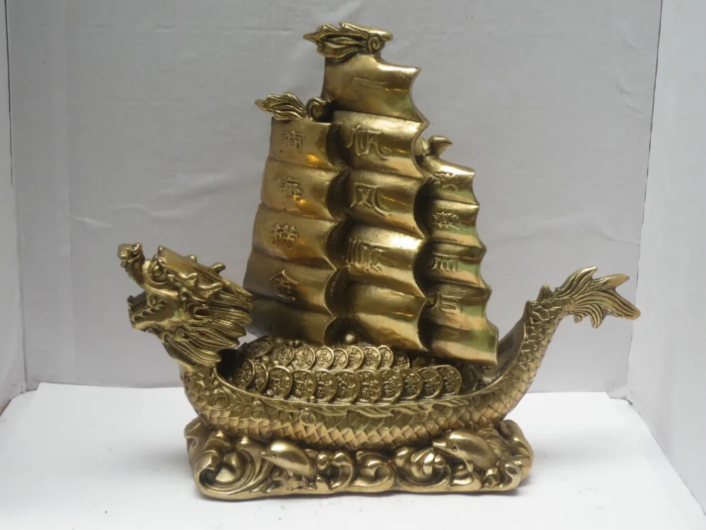 Metal Crafts Chinese Home Decoration brass statue, Money fortune dragon boat statue/Sculpture
Metal Crafts Chinese Home Decoration brass statue, Money fortune dragon boat statue/Sculpture
