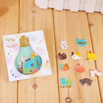 30Pcs/pack Kawaii Cat Rabbit Bulb Shape Reflect Adhesive Stickers DIY Decoration Stickers Labels Scrapbook Paper 
30Pcs/pack Kawaii Cat Rabbit Bulb Shape Reflect Adhesive Stickers DIY Decoration Stickers Labels Scrapbook Paper