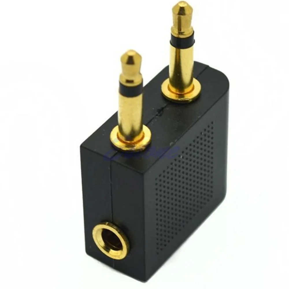1 PC New 3.5mm to 2x3.5mm Airplane Travel Headphone Earphone Jack Audio Adapter Converter
1 PC New 3.5mm to 2x3.5mm Airplane Travel Headphone Earphone Jack Audio Adapter Converter