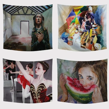Abstract Ethnic Water Color Painting Style Tapestry Character Watermelon Living Room Decoration Carpet Household Picnic Mat
Abstract Ethnic Water Color Painting Style Tapestry Character Watermelon Living Room Decoration Carpet Household Picnic Mat