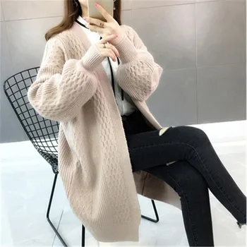 New Women Winter Sweater Cardigans Fashion Long Sleeve Female Knitted Jackets V-Neck Thick Knit Cardigan Coat korean sweater
New Women Winter Sweater Cardigans Fashion Long Sleeve Female Knitted Jackets V-Neck Thick Knit Cardigan Coat korean sweater