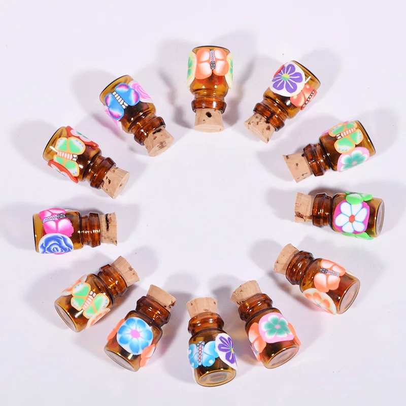 Free Shipping 100pcs/lot 0.5ml Butterfly Fimo Design Essential Oil Bottles Mini Amber Gift Clay Glass With Wooden Lid Pendant
Free Shipping 100pcs/lot 0.5ml Butterfly Fimo Design Essential Oil Bottles Mini Amber Gift Clay Glass With Wooden Lid Pendant