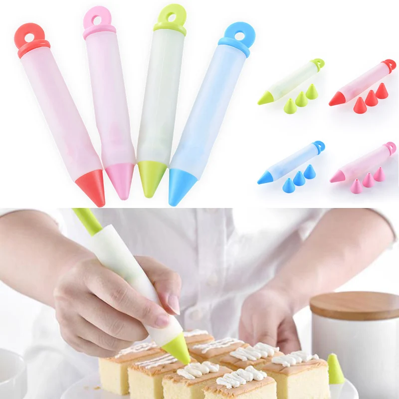 Ice Cream Chocolate Decorating Pens Syringe Silicone Plate Paint Food Writting Pen Cream Cup Cookie Pastry Nozzle For Kitchen
Ice Cream Chocolate Decorating Pens Syringe Silicone Plate Paint Food Writting Pen Cream Cup Cookie Pastry Nozzle For Kitchen
