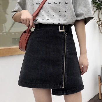Women Plus Size Skirt Irregular High Waist Belt Zip Slim Skirt 2019 New Fashion Casual Hip Package Solid Color Female Skirt
Women Plus Size Skirt Irregular High Waist Belt Zip Slim Skirt 2019 New Fashion Casual Hip Package Solid Color Female Skirt