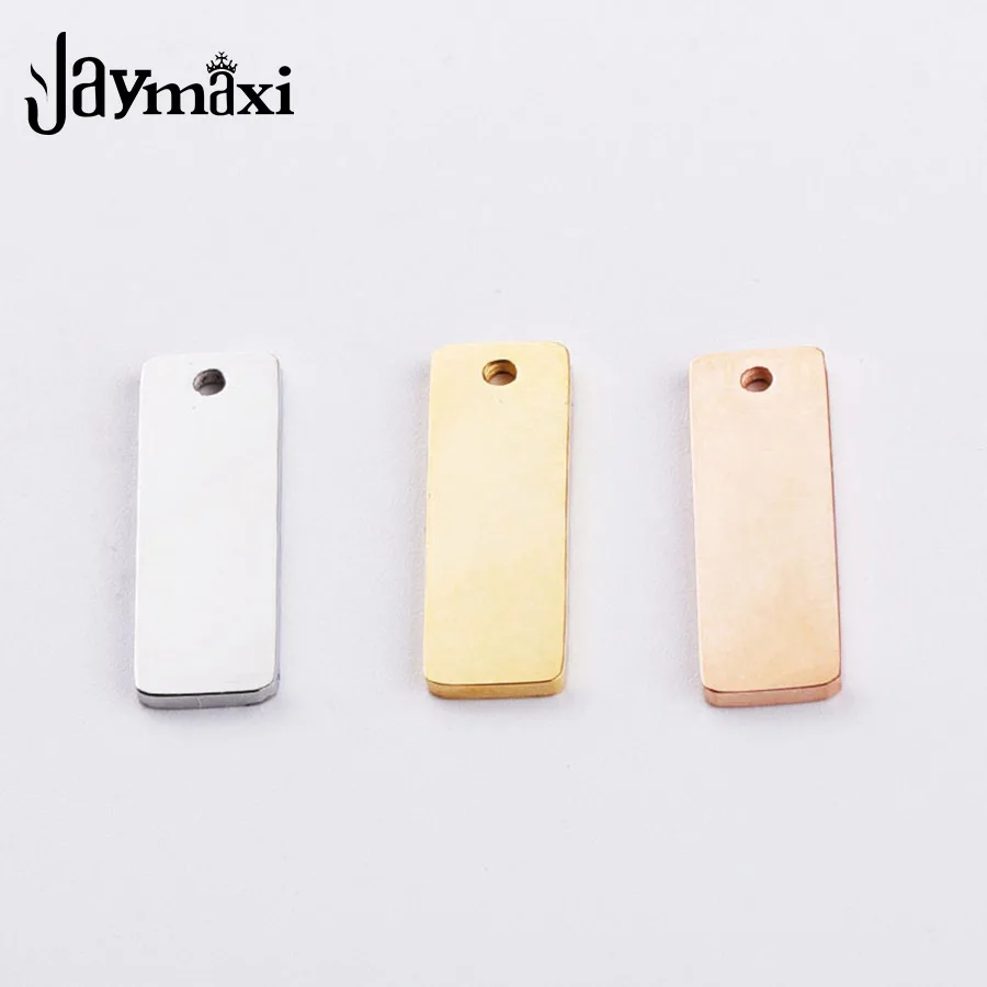 Jaymaxi 6x18mm Rectangular Strip Charm Mirror Polished Stainless Steel Small Tag DIY Jewelry Customized Logo Name 20Pieces/lot
Jaymaxi 6x18mm Rectangular Strip Charm Mirror Polished Stainless Steel Small Tag DIY Jewelry Customized Logo Name 20Pieces/lot