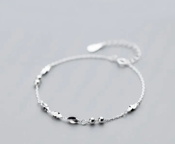 Authentic REAL. 925 Sterling Silver Fine Jewelry Leaf & Polished Lucky Beads chain Bracelet Gift Women GTLS810
Authentic REAL. 925 Sterling Silver Fine Jewelry Leaf & Polished Lucky Beads chain Bracelet Gift Women GTLS810