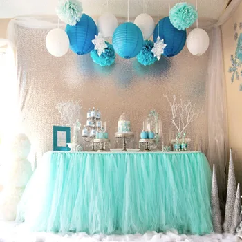OurWarm Birthday Party Table Decoration DIY Tulle Table Skirt Tulle Table Cloth For Wedding Party Table Decor Customize Size
OurWarm Birthday Party Table Decoration DIY Tulle Table Skirt Tulle Table Cloth For Wedding Party Table Decor Customize Size