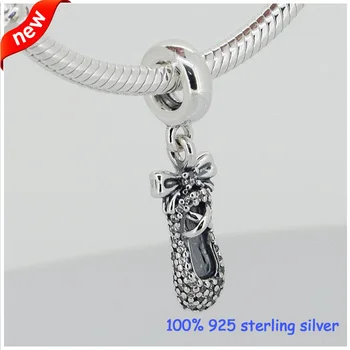 Fits All Bracelets Ballet Slipper Silver Charms With CZ New 100% 925 Sterling Silver Beads DIY Women Jewelry Wholesale 09163
Fits All Bracelets Ballet Slipper Silver Charms With CZ New 100% 925 Sterling Silver Beads DIY Women Jewelry Wholesale 09163