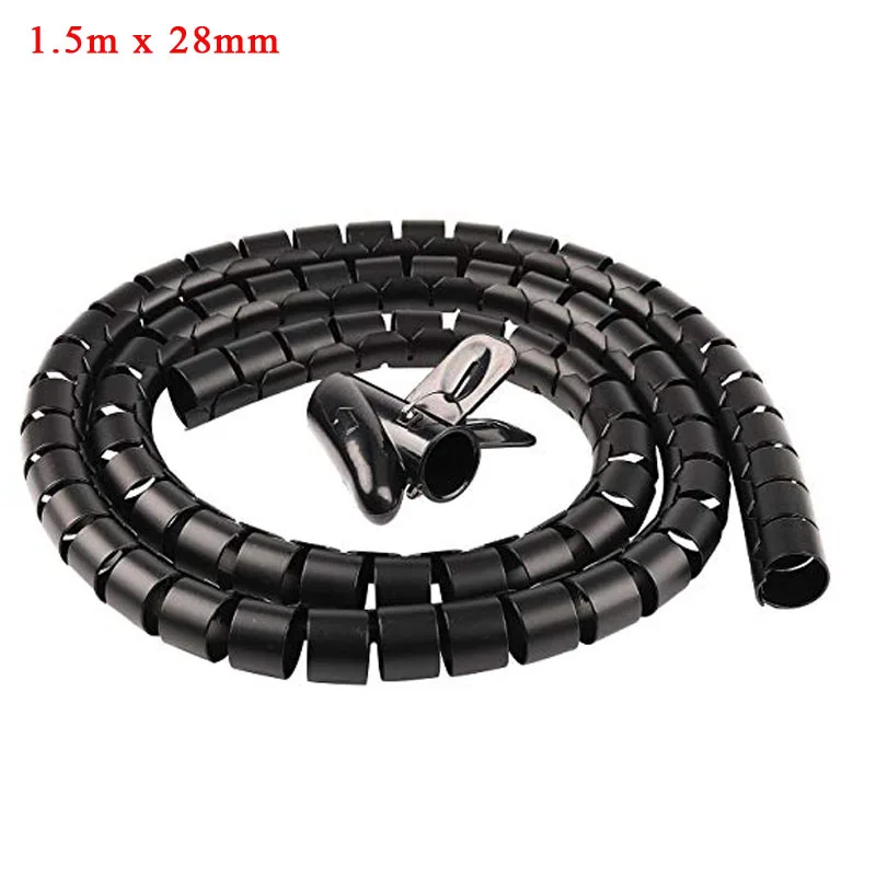 Cable Organizer Coiled Tube Sleeve Cable Cable Management Sleeve Black Bundler Flexible & Expandable Cable Management Sleeve
Cable Organizer Coiled Tube Sleeve Cable Cable Management Sleeve Black Bundler Flexible & Expandable Cable Management Sleeve