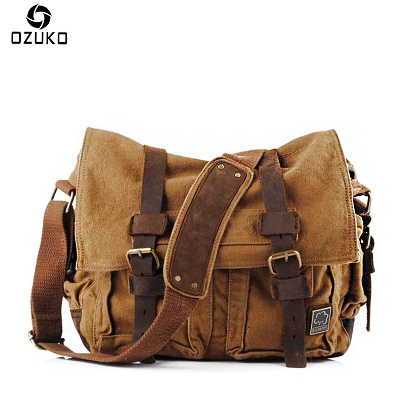 OZUKO Canvas Men Messenger Bags Casual Vintage Men's Shoulder Bag European United States style Fashion Male Travel Crossbody Bag
OZUKO Canvas Men Messenger Bags Casual Vintage Men's Shoulder Bag European United States style Fashion Male Travel Crossbody Bag
