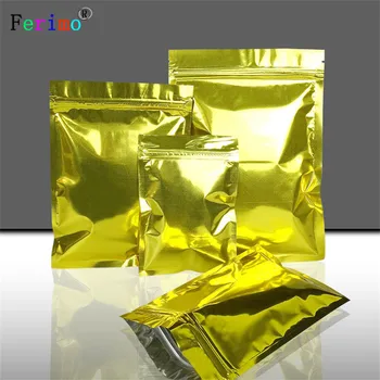 Ferimo 100pcs Golden aluminum-plated bone - pulling bag light-tight seal food-grade universal packaging storage zip lock bags
Ferimo 100pcs Golden aluminum-plated bone - pulling bag light-tight seal food-grade universal packaging storage zip lock bags