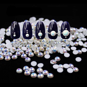 MIOBLET 100pcs White AB Colour Pearl Nail Rhinestone Round Pearls Semicircle Flat Back 3D Nail Art Rhinestones DIY Manicure Deco
MIOBLET 100pcs White AB Colour Pearl Nail Rhinestone Round Pearls Semicircle Flat Back 3D Nail Art Rhinestones DIY Manicure Deco