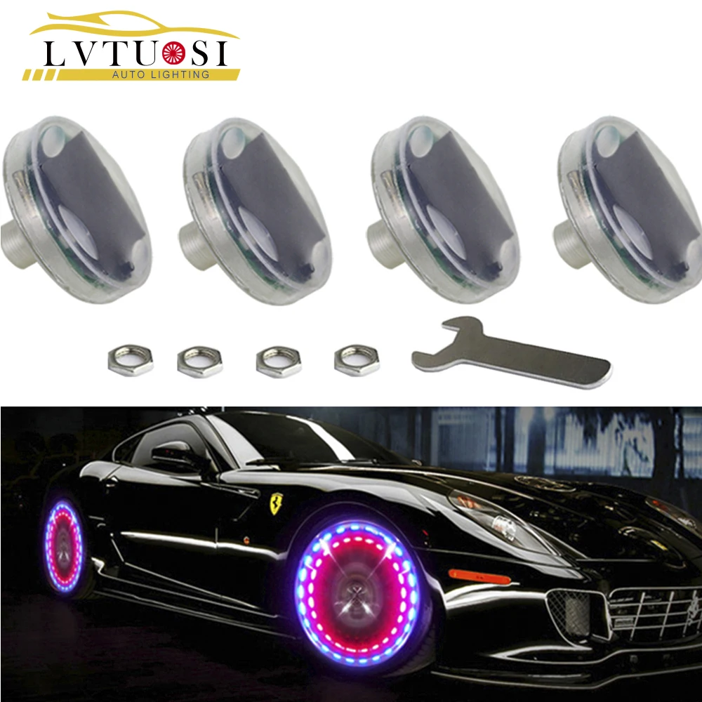 LVTUSI 4pcs Stunning Waterproof Solar Car Tuning Aas Nozzle Cap Lamp Rim Light Wind Fire Wheels Led Flash Lamp Type Light BE
LVTUSI 4pcs Stunning Waterproof Solar Car Tuning Aas Nozzle Cap Lamp Rim Light Wind Fire Wheels Led Flash Lamp Type Light BE