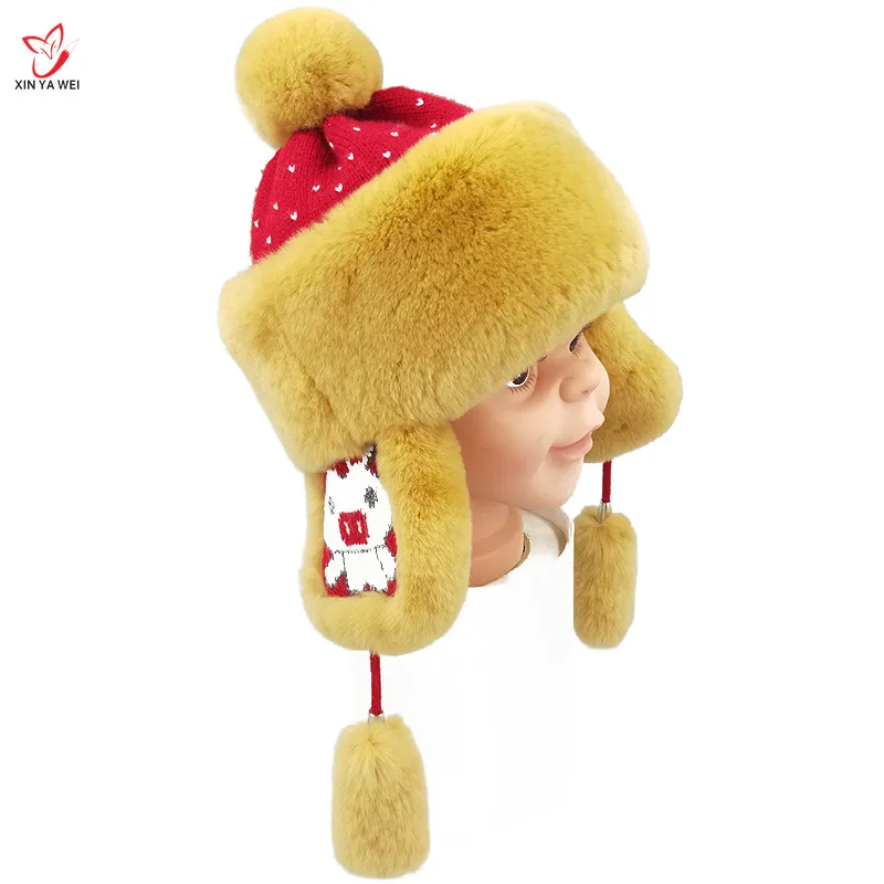 Winter Real Rabbit Fur Kid Knit Fur Hat Children Fashion Warm Fur Girls Boys Pompom Hats Russia Ear Muffs Hat New Listing
Winter Real Rabbit Fur Kid Knit Fur Hat Children Fashion Warm Fur Girls Boys Pompom Hats Russia Ear Muffs Hat New Listing