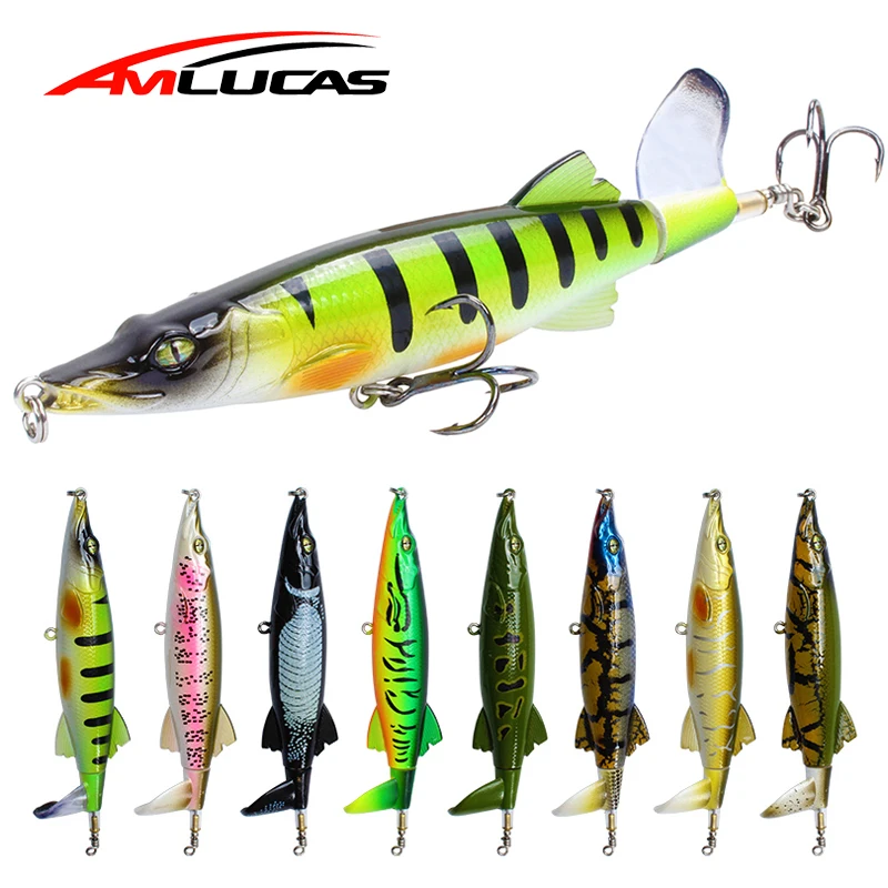 1Pcs Fishing Lure with propeller isca artificial 13cm 15.8g Pencil Bait Topwater Wobbler Rotating spiral Tail Fishing Tackle
1Pcs Fishing Lure with propeller isca artificial 13cm 15.8g Pencil Bait Topwater Wobbler Rotating spiral Tail Fishing Tackle