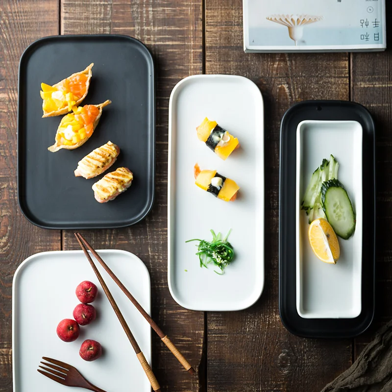 10/12 inch ceramic serving plate for Bread Dessert or cakes tableware serving tray Rectangular sushi dish Nordic style flatware
10/12 inch ceramic serving plate for Bread Dessert or cakes tableware serving tray Rectangular sushi dish Nordic style flatware