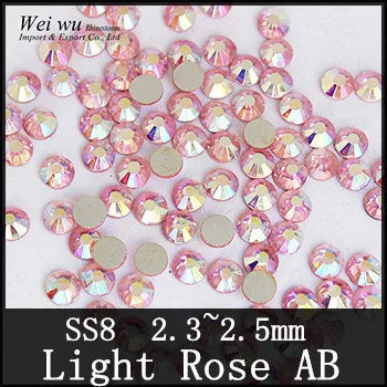 Light Pink Color AB For DIY Design Stones SS8 1440pcs Light Rose AB Non Hotfix Glass Rhinestones
Light Pink Color AB For DIY Design Stones SS8 1440pcs Light Rose AB Non Hotfix Glass Rhinestones
