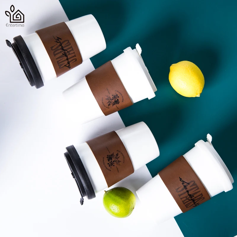 Entertime heat resistant ceramic coffee mug with lid travel tumbler tea milk cups water bottle
Entertime heat resistant ceramic coffee mug with lid travel tumbler tea milk cups water bottle