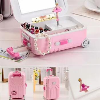 Hot Cute Girl Princess Dancing Luggage Jewelry Box / Music Box Earrings Necklace Jewelry Storage Box Gift Make Up Organizer
Hot Cute Girl Princess Dancing Luggage Jewelry Box / Music Box Earrings Necklace Jewelry Storage Box Gift Make Up Organizer