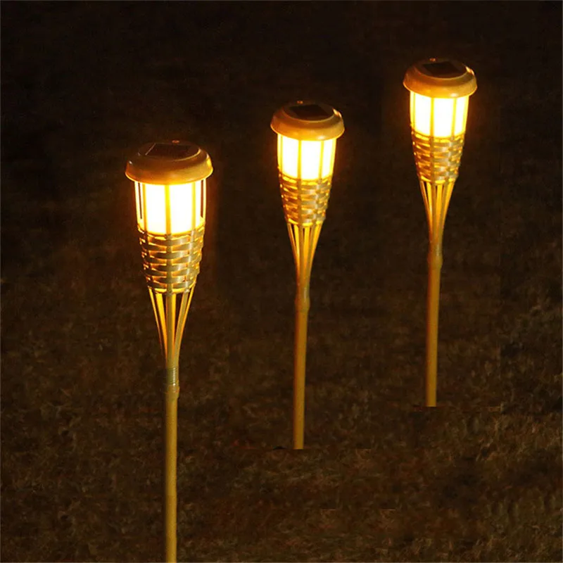 2pcs/lot Solar Bamboo Torch Landscape Lights Waterproof Warm White Light sensor control outdoor decoration for Yard Path Garden
2pcs/lot Solar Bamboo Torch Landscape Lights Waterproof Warm White Light sensor control outdoor decoration for Yard Path Garden