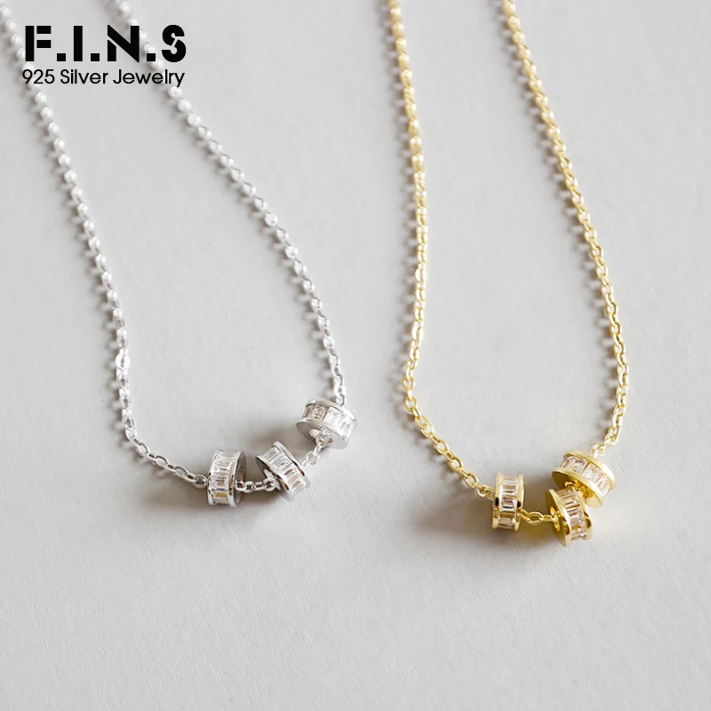 F.I.N.S Personalized 100% S925 Sterling Silver Moving Lucky Wheel CZ Pendants Necklace Women Female Korean Fashion Jewelry
F.I.N.S Personalized 100% S925 Sterling Silver Moving Lucky Wheel CZ Pendants Necklace Women Female Korean Fashion Jewelry
