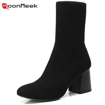 MoonMeek new arrive 2020 knitting woman boots fashion high heel ankle boots elegant pointed toe autumn winter ladies boots
MoonMeek new arrive 2020 knitting woman boots fashion high heel ankle boots elegant pointed toe autumn winter ladies boots