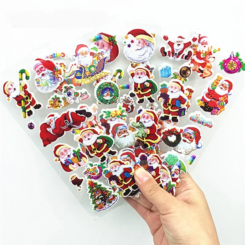 5Pcs Christmas 3D Bubble Sticker Cartoon Santa Claus Gift Merry Christmas Stickers New Year Xmas Sticky Decor For Home Party
5Pcs Christmas 3D Bubble Sticker Cartoon Santa Claus Gift Merry Christmas Stickers New Year Xmas Sticky Decor For Home Party