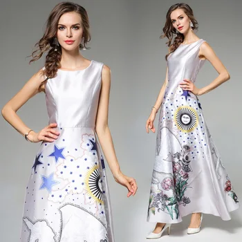 European Fashion high-end positioning flower printing long dress tank sleeveless dress women party design celebrity size S-XXL
European Fashion high-end positioning flower printing long dress tank sleeveless dress women party design celebrity size S-XXL
