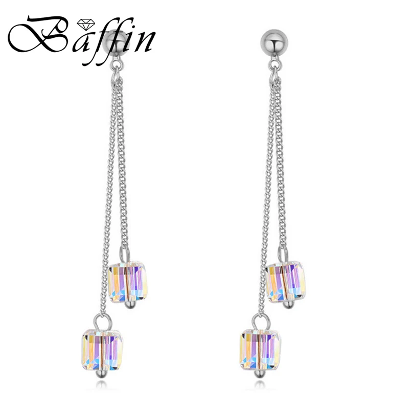 BAFFIN Crystals Beads Drop Earrings Made with SWAROVSKI ELEMENTS Silver Color Long Chain Hanging Piercing For Women Gift Jewelry
BAFFIN Crystals Beads Drop Earrings Made with SWAROVSKI ELEMENTS Silver Color Long Chain Hanging Piercing For Women Gift Jewelry