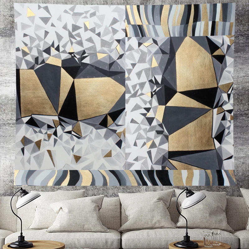 Personality Geometric stripe abstract wall hanging structure yellow Tapestries hippie Psychedelic Wall carpet Hanging Home Decor
Personality Geometric stripe abstract wall hanging structure yellow Tapestries hippie Psychedelic Wall carpet Hanging Home Decor