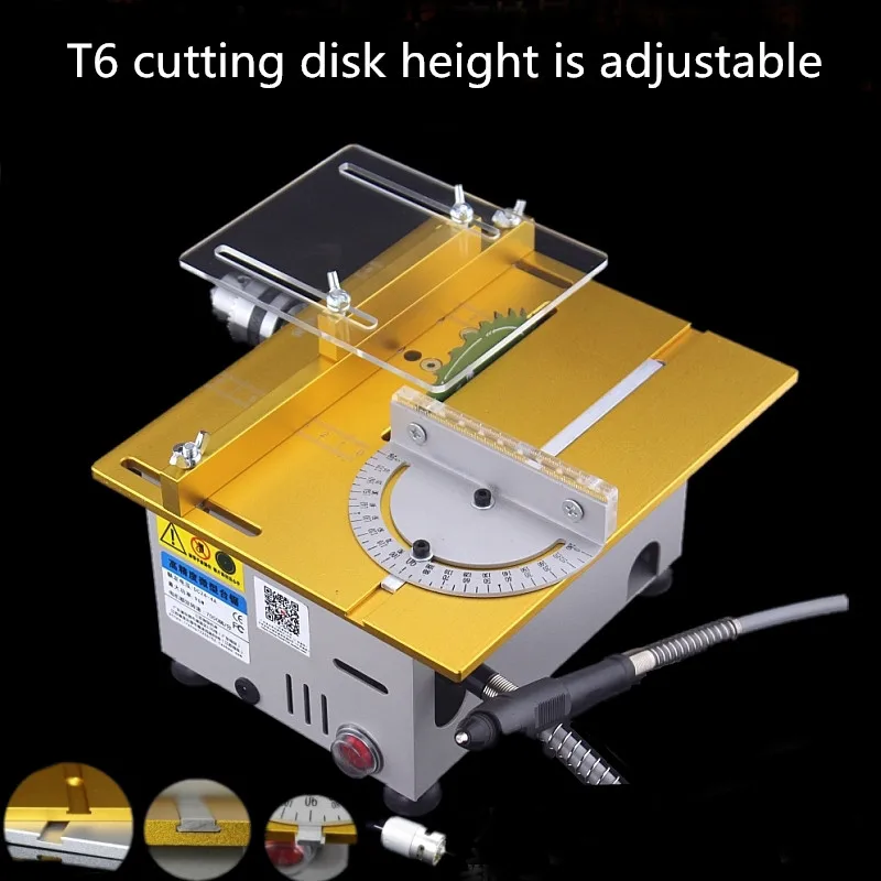 New T6-1 Aluminum miniature table saw high precision DC 24V 7000RPM cutting machine DIY saws precision carpentry chainsaw
New T6-1 Aluminum miniature table saw high precision DC 24V 7000RPM cutting machine DIY saws precision carpentry chainsaw