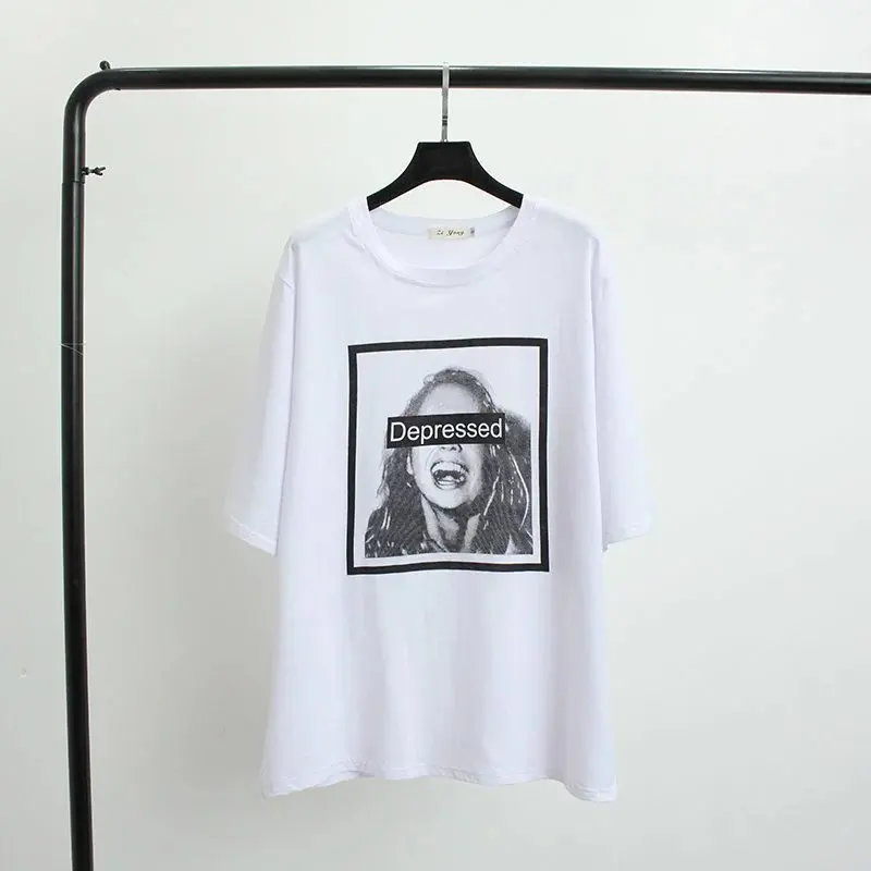2019 Plus Size Casual T-shirts Summer Women Clothing Fashion Loose Short Sleeve Cotton Tops A23-ZY0011
2019 Plus Size Casual T-shirts Summer Women Clothing Fashion Loose Short Sleeve Cotton Tops A23-ZY0011