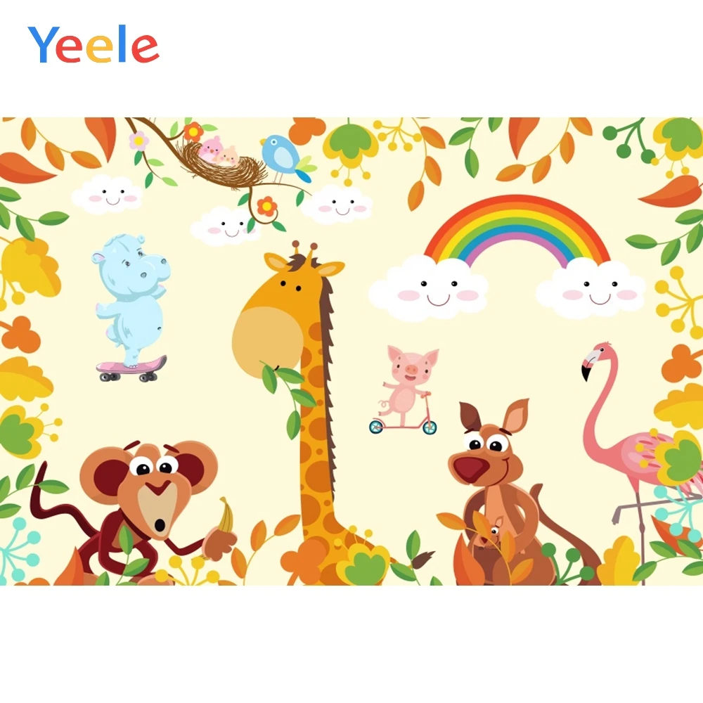 Yeele Animals Rainbow Leaves Birthday Scene Photography Cartoon Children Background Photographic Child Backdrop Photo Studio
Yeele Animals Rainbow Leaves Birthday Scene Photography Cartoon Children Background Photographic Child Backdrop Photo Studio