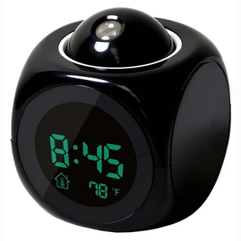 Night Light With Alarm Clock Projector Digital Lamp Voice Temperature Time Projection On Wall Ceiling Table Decoration Gift
Night Light With Alarm Clock Projector Digital Lamp Voice Temperature Time Projection On Wall Ceiling Table Decoration Gift