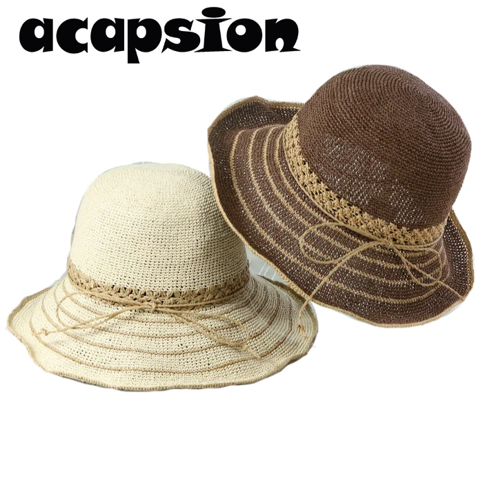 Acapsion Handmade Floppy Straw Bucket Caps Panama Jazz Cap Bow Knot Beach Bowler Hat For Women Chapeu Feminino Sombrero Mujer
Acapsion Handmade Floppy Straw Bucket Caps Panama Jazz Cap Bow Knot Beach Bowler Hat For Women Chapeu Feminino Sombrero Mujer
