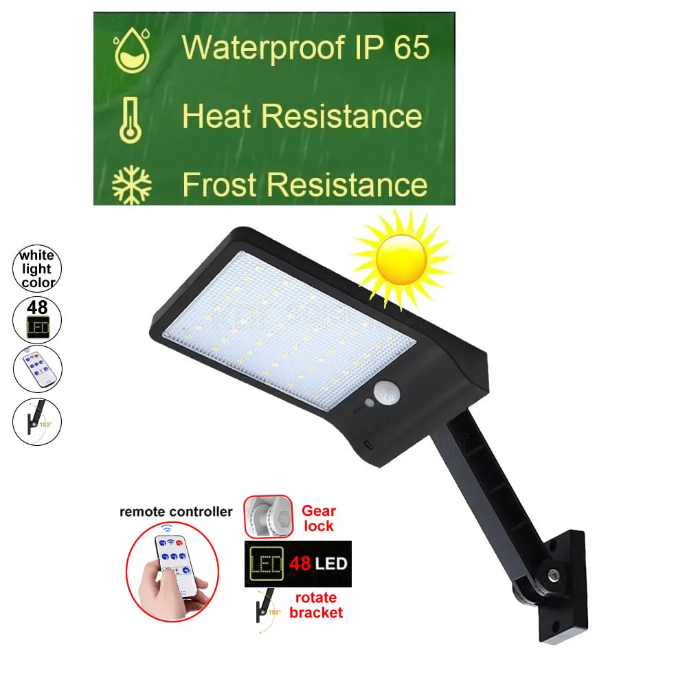 solar 48 LED Solar Light Motion Sensor Powered Lamp For Garden Outdoor Lightg Waterproof spotlight floodli Lamps fo
solar 48 LED Solar Light Motion Sensor Powered Lamp For Garden Outdoor Lightg Waterproof spotlight floodli Lamps fo