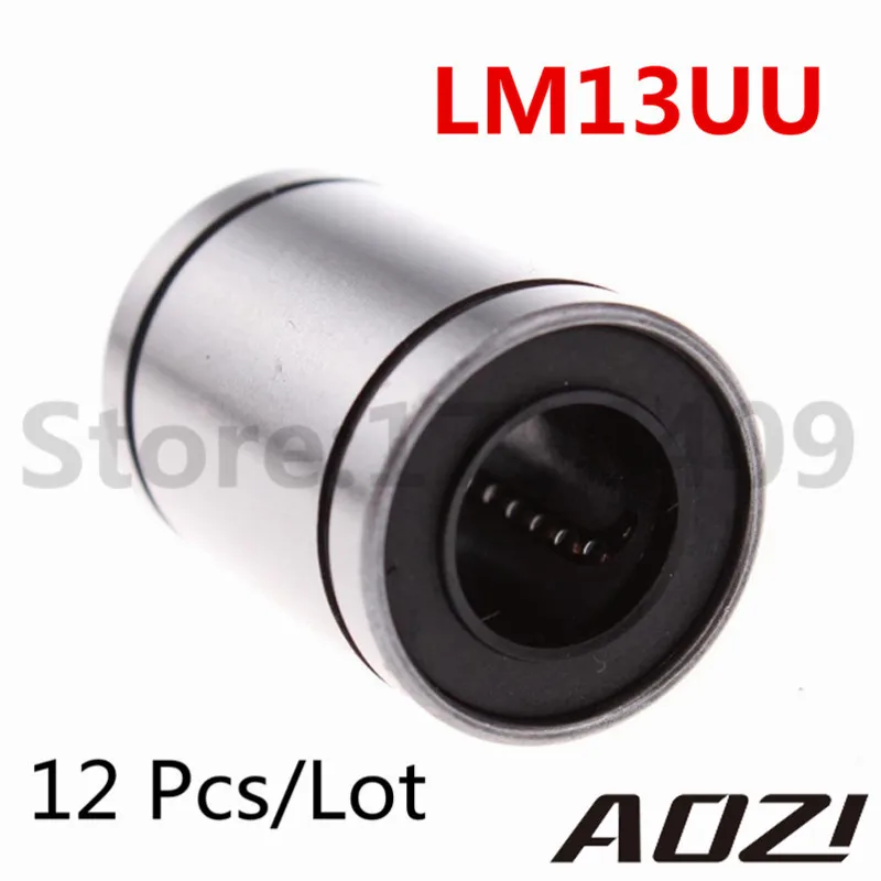 12 Pcs/lot LM13UU Linear Bush Ball Bearing Bushing 13MM Rod RepRap 3D printer Prusa Mendeln Free Shipping New