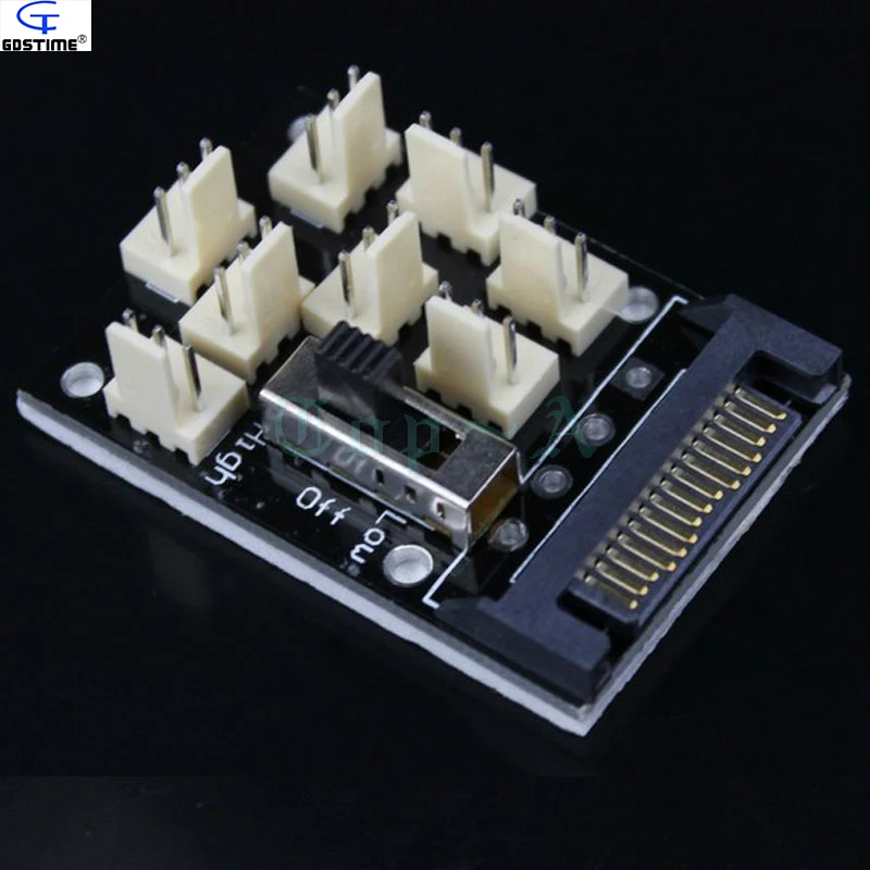 1PCS Gdstime 15Pin SATA to 8 Port 3Pin Power Supply Splitter Adapter PC Case Cooling Fan System Fan Hub
1PCS Gdstime 15Pin SATA to 8 Port 3Pin Power Supply Splitter Adapter PC Case Cooling Fan System Fan Hub