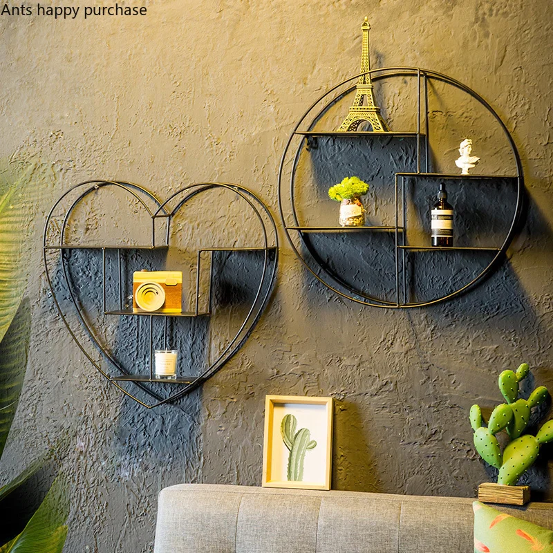 Wall Shelf Wrought Iron Decoration Wall Hanging Nordic Style Living Room Bedroom Home Decoration Multi-function Wall Shelf
Wall Shelf Wrought Iron Decoration Wall Hanging Nordic Style Living Room Bedroom Home Decoration Multi-function Wall Shelf