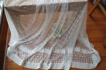 off white cotton embroidered lace fabric with daisy flowers, tulle lace fabric, mesh lace fabric
off white cotton embroidered lace fabric with daisy flowers, tulle lace fabric, mesh lace fabric