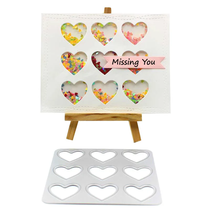KLJUYP Heart Frame Metal Cutting Dies Stencils for DIY Scrapbooking/photo album Decorative DIY Paper Cards 215
KLJUYP Heart Frame Metal Cutting Dies Stencils for DIY Scrapbooking/photo album Decorative DIY Paper Cards 215